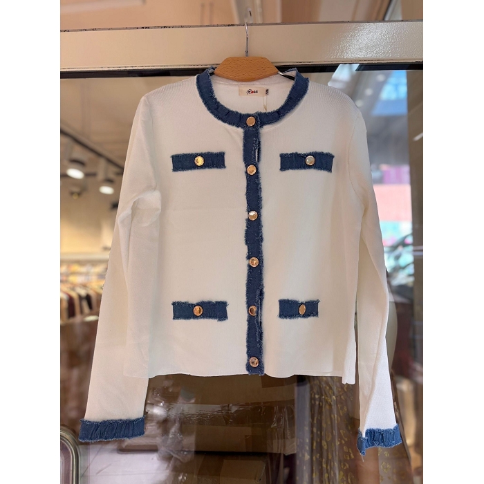 Scarpy creation cardigan chic blanc