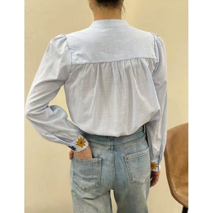 Scarpy creation blouse brodee bleu4912801_4