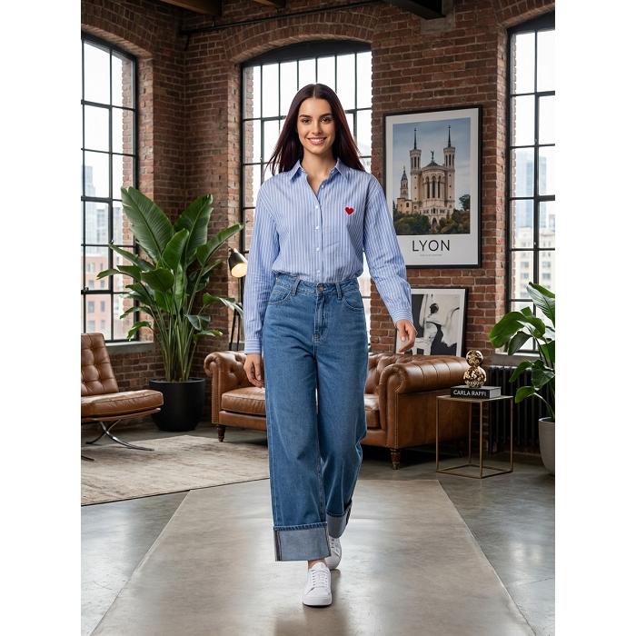 Scarpy creation chemise coeur rouge bleu4913101_3