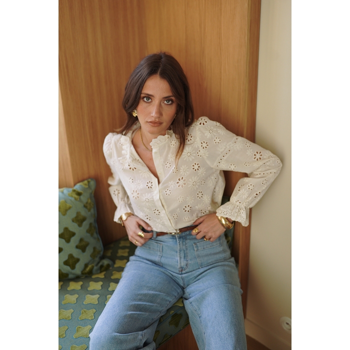 Scarpy creation chemise broderie beige4913801_4