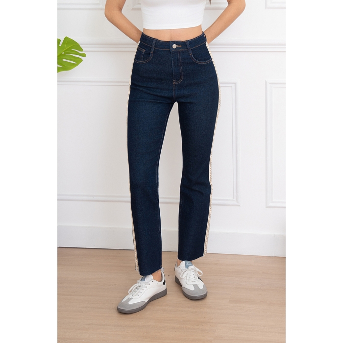 Scarpy creation my jeans flare avec bande yl bleu4915402_4