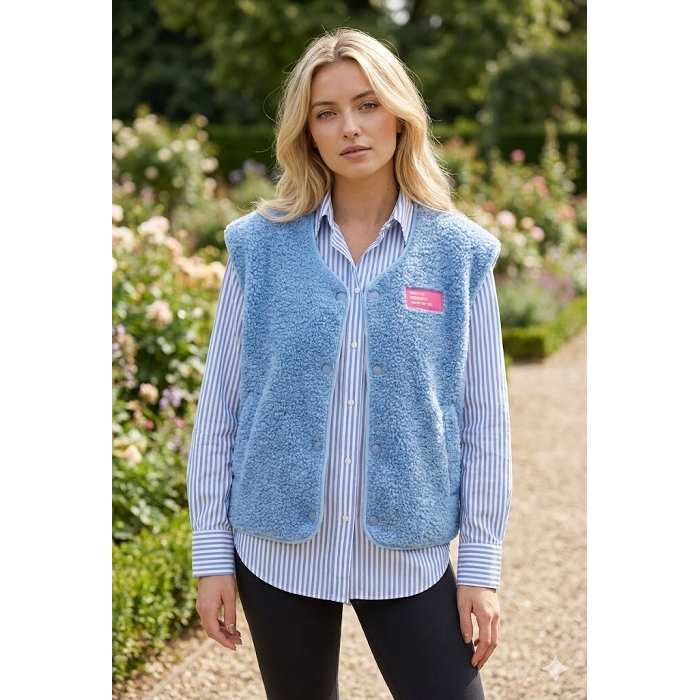 Scarpy creation my gilet bouclette yl bleu4915501_3