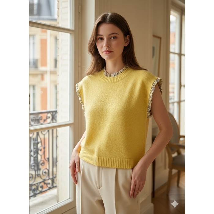 Scarpy creation gilet inverse jaune