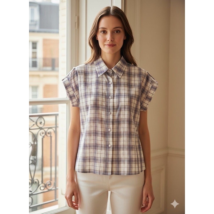 Scarpy creation my chemisette vichy yl bleu4927301_5