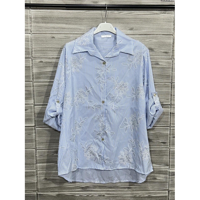 Scarpy creation my chemise brodee yl bleu4929601_2