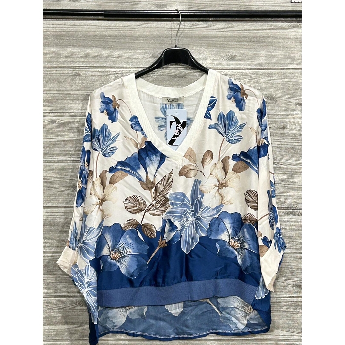 Scarpy creation my chemise soie imprimee yl bleu4930001_4