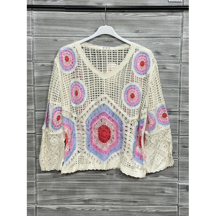 Scarpy creation my chandail dentelle yl rose4930201_2