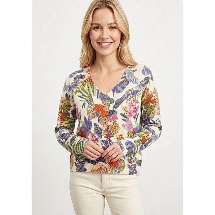 Scarpy creation my pull over floral yl beige4930601_2