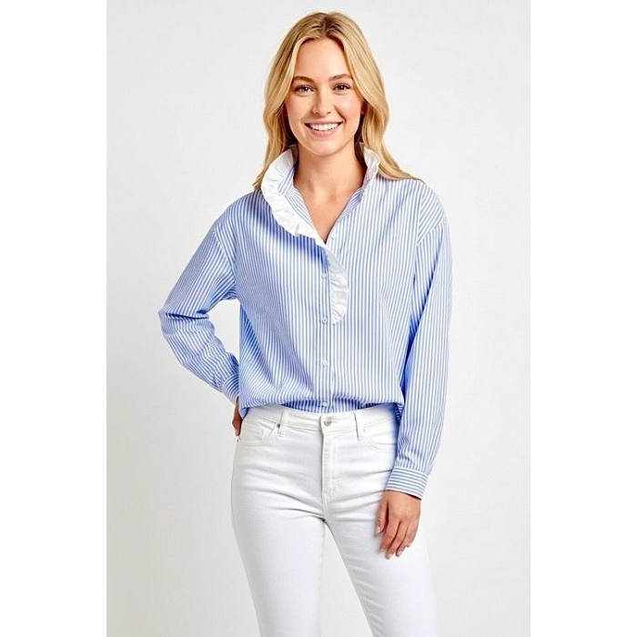 Scarpy creation my chemise rayure yl bleu4930801_4