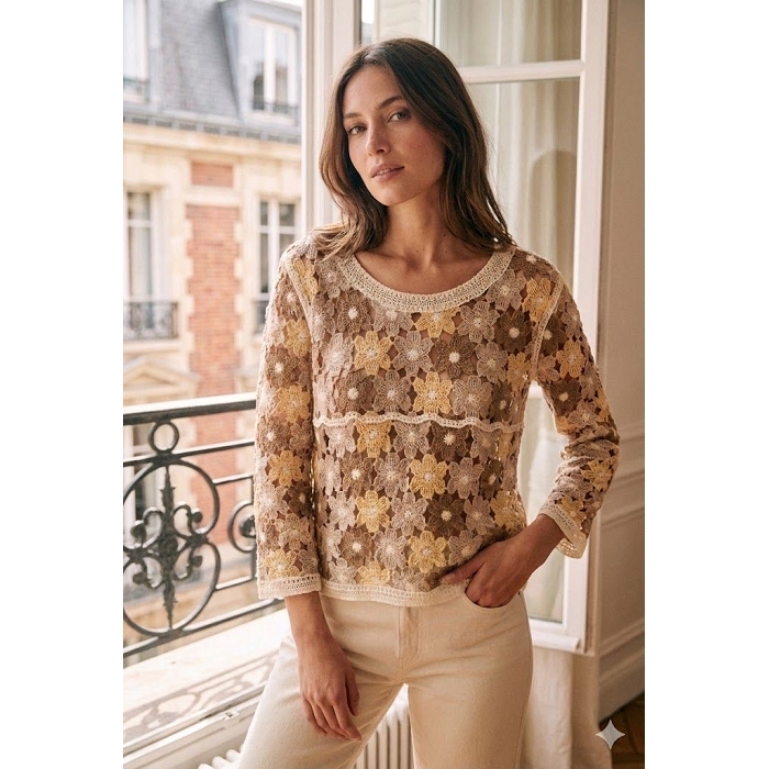 Scarpy creation my pull crochet yl beige4931601_6