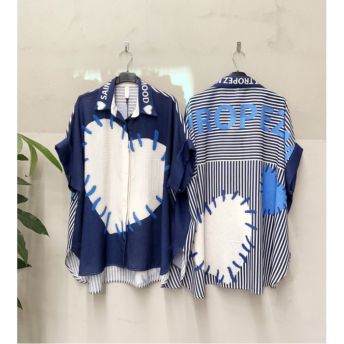 Scarpy creation my chemise imprimee yl bleu4933502_4