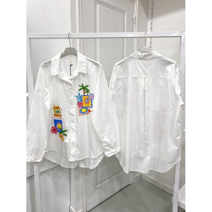 Scarpy creation chemise imprimee blanc4933601_2