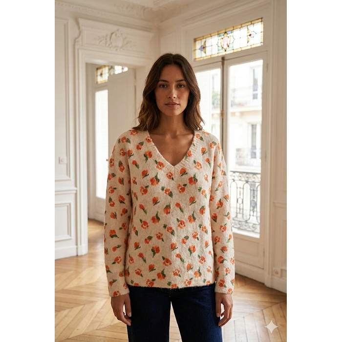 Scarpy creation pull a fleur orange4935301_3