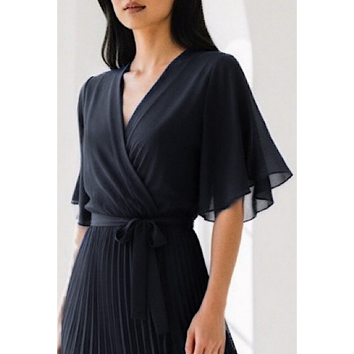 Scarpy creation robe alira croisee bleu