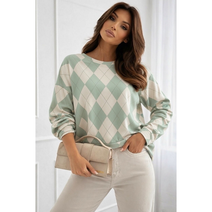 Scarpy creation my pull carreaux yl vert4936302_5