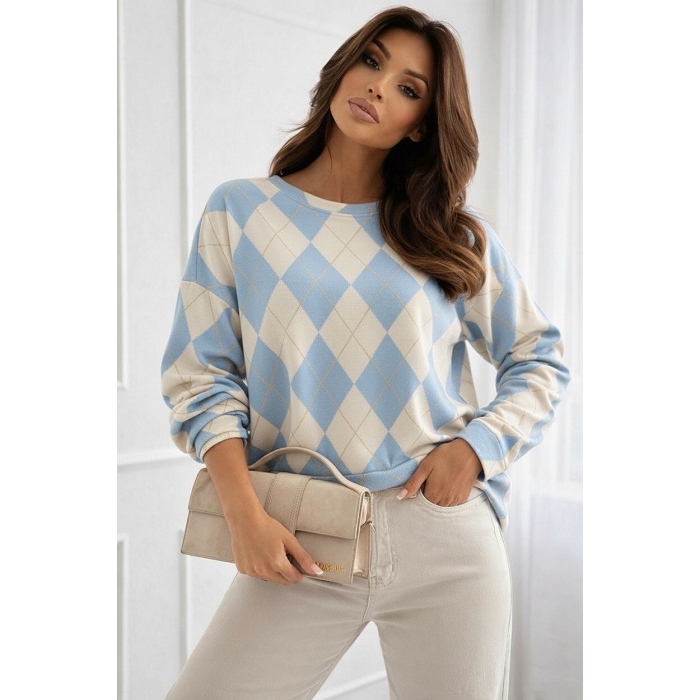 Scarpy creation my pull carreaux yl bleu4936303_2