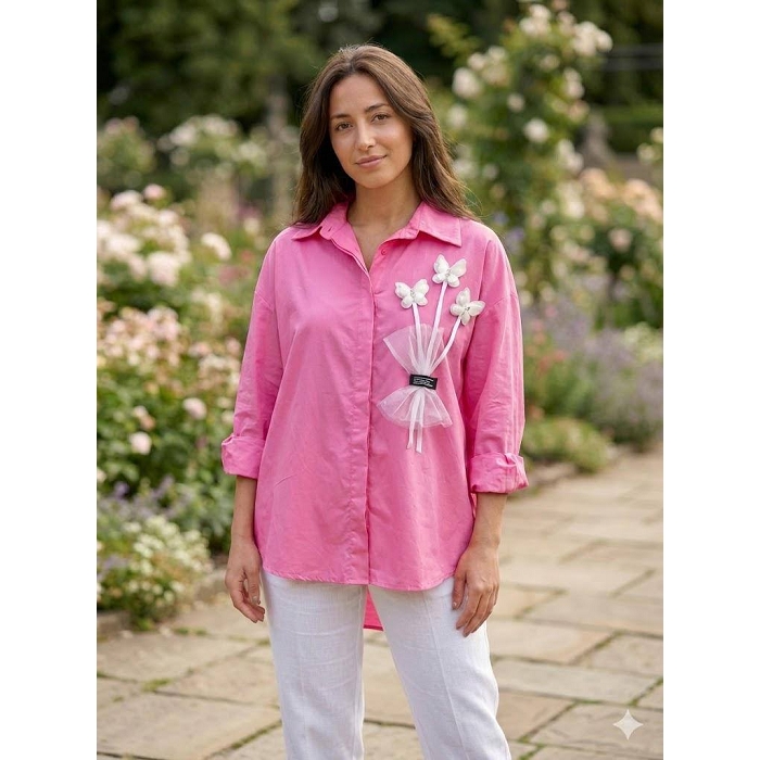 Scarpy creation my chemisier fleuri yl rose4936501_4