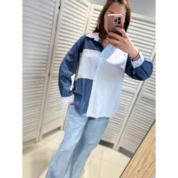 Scarpy creation my chemise bicolors yl bleu4937001_4