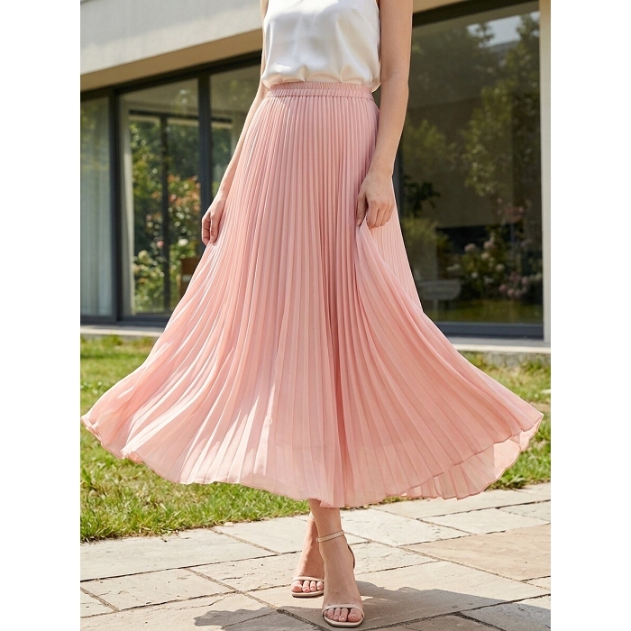 Scarpy creation my jupe longue en mousselin yl rose4941303_3