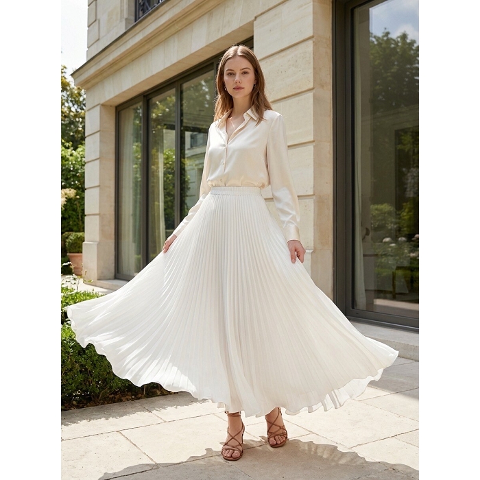 Scarpy creation my jupe longue en mousselin yl blanc4941304_2