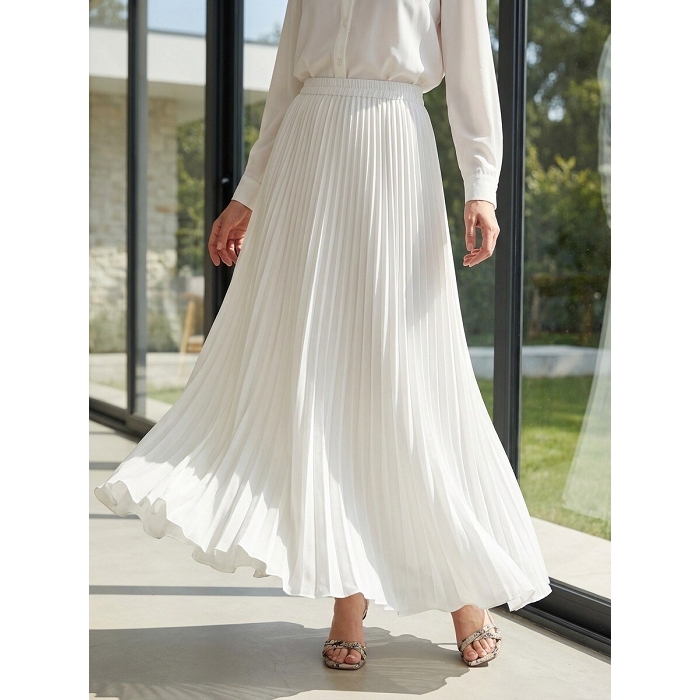 Scarpy creation my jupe longue en mousselin yl blanc4941304_5