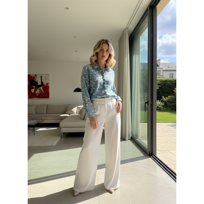 Scarpy creation my chemise denim souple yl bleu4941501_3