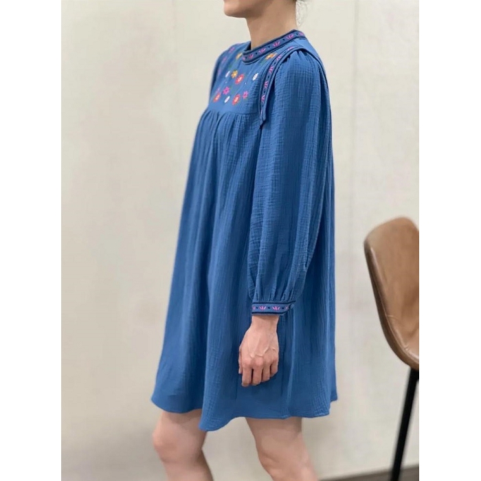 Scarpy creation my robe col floral yl bleu4942501_6