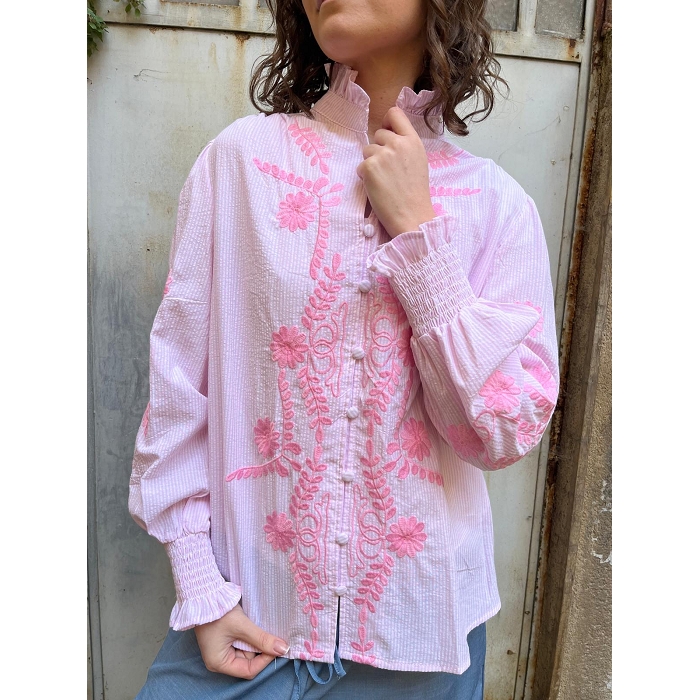 Scarpy creation my chemise froufrou yl rose