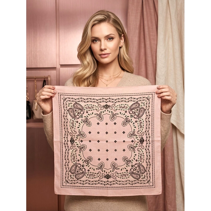 Scarpy creation my foulard carre imprime yl rose4955502_6