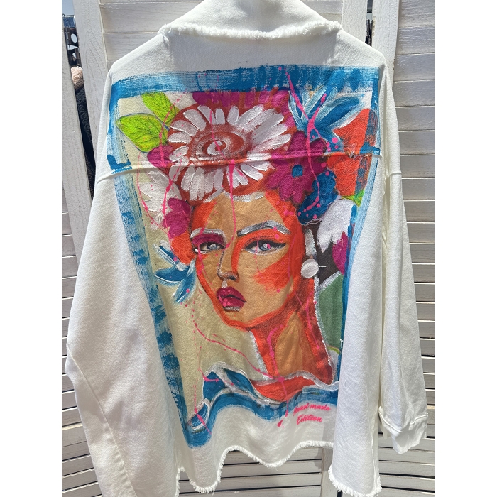 Scarpy creation my veste motif yl blanc4956101_2