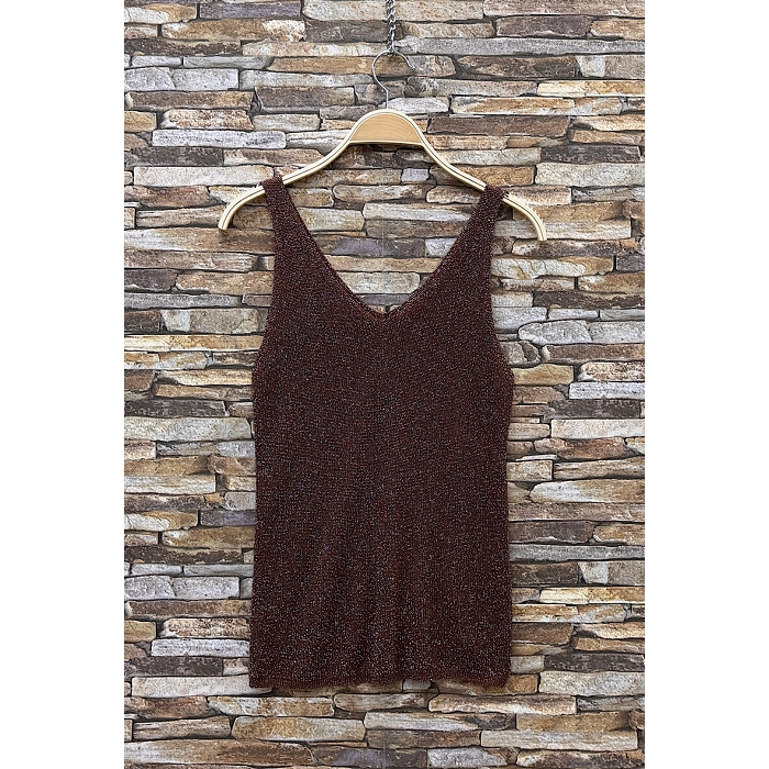 Scarpy creation my divina debardeur brillant yl marron4957209_6