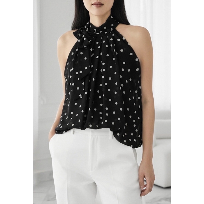 Scarpy creation my anais blouse col lavaliere yl noir4957301_6