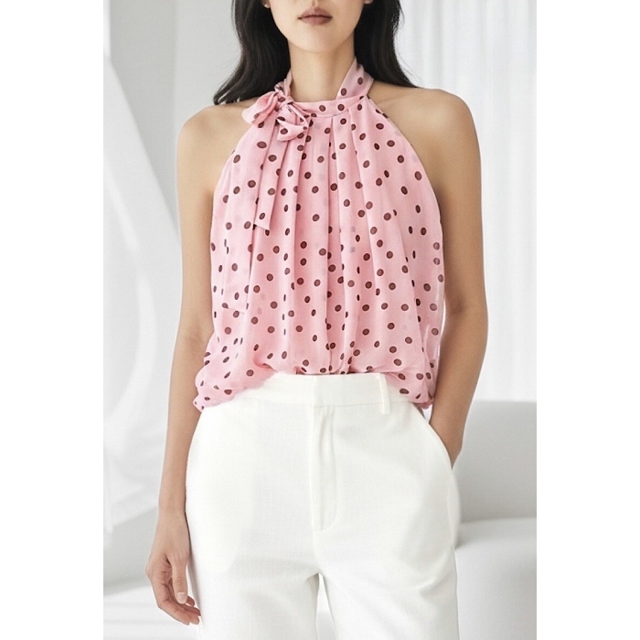 Scarpy creation my anais blouse col lavaliere yl rose