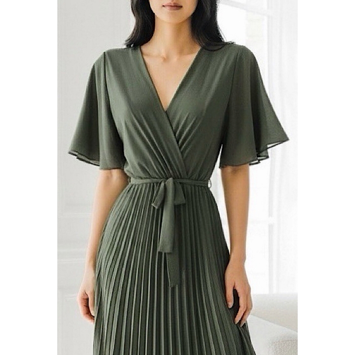 Scarpy creation my alira robe plissee yl vert4957601_6