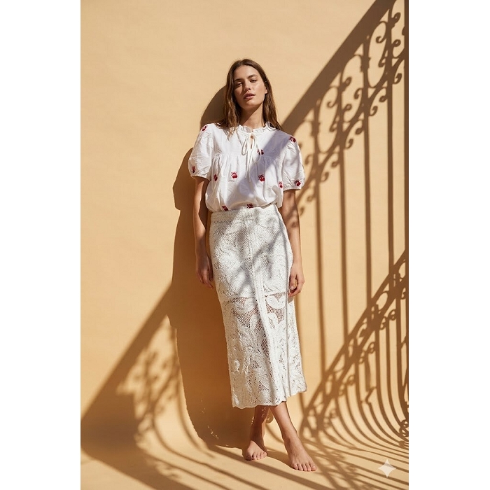 Scarpy creation my chemise col volante yl blanc4957801_2