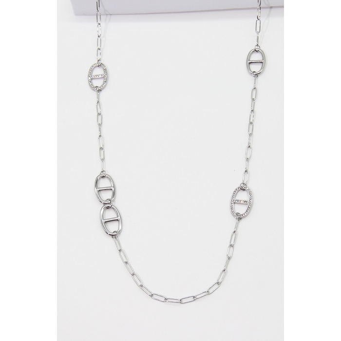 Scarpy creation sautoir boucle marine argent4958701_5