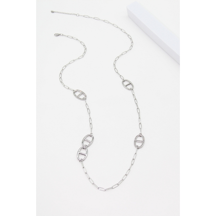 Scarpy creation sautoir boucle marine argent4958701_6