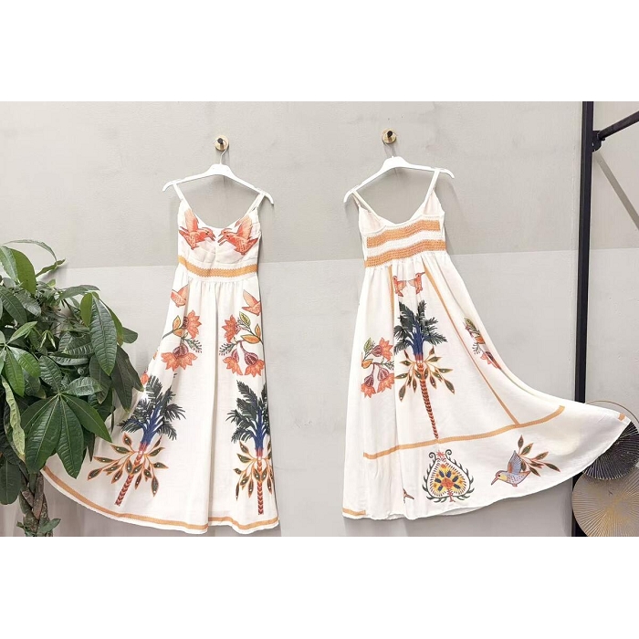 Scarpy creation robe imprimee beige4976501_4