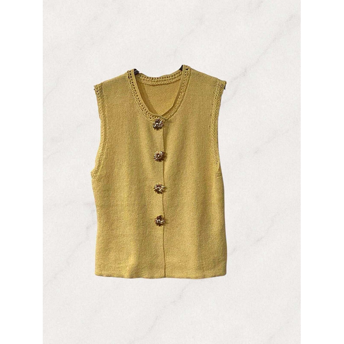 Scarpy creation my gillet sans manche yl jaune4980303_6
