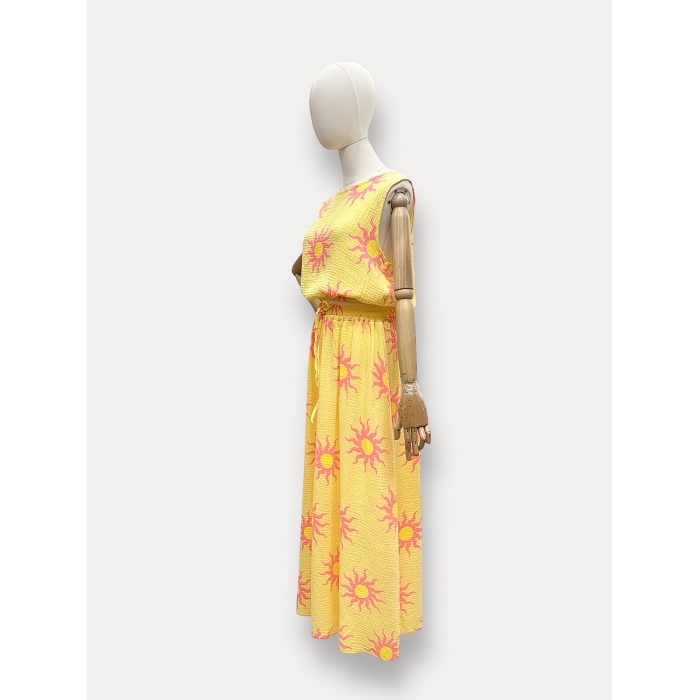 Scarpy creation ensemble top et jupe jaune4981101_6
