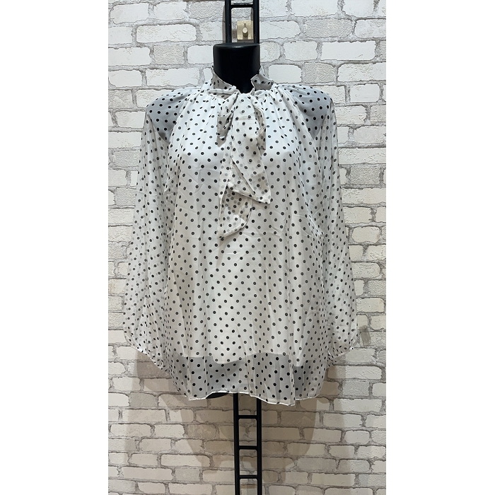 Scarpy creation blouse a pois blanc4981501_2
