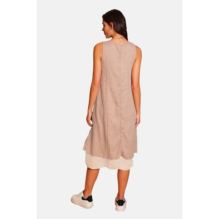 Scarpy creation robe doublee decontractee beige4982701_6