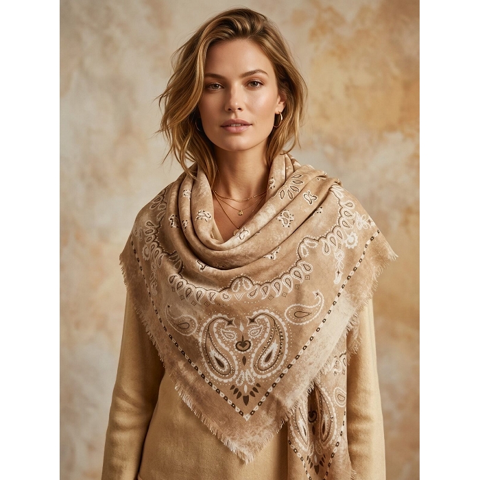 Scarpy creation my foulard carre yl naturel4983503_2