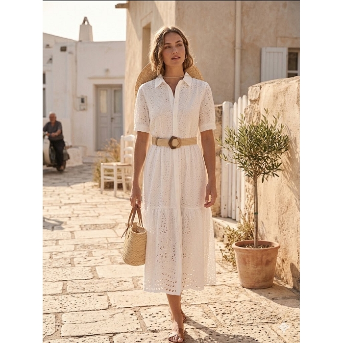 Scarpy creation my robe chic ceinture yl blanc4984301_4