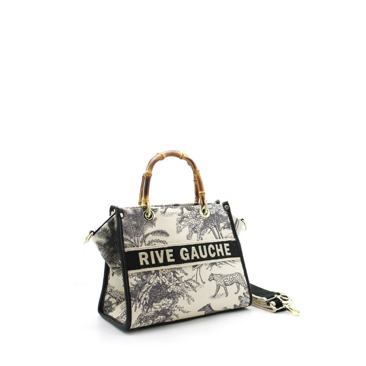 Sac Rive Gauche Bleu En Coton - Neuf Avec étiquettes, Porté épaule, Pour Femme