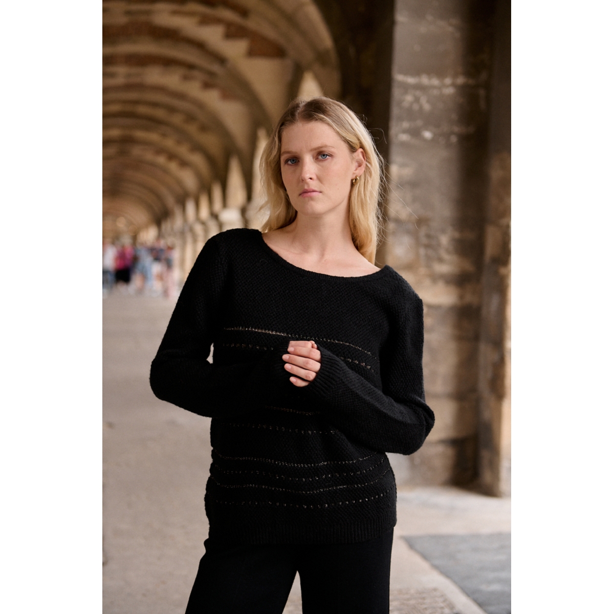 SCARPY Scarpy creation hiver sport my gilet mohair yl noir vet femme